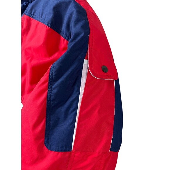 Cornice Men's Heavy Winter Snowboard Ski Coat  Size L  Red White & Blue Jacket - Picture 4 of 10